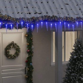 Luces carámbano Navidad 200 LED azul acrílico PVC 20 m en Decoración Festiva y Estacional | Comprar online en Foru.es