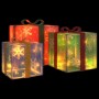 Cajas de regalo Navidad iluminadas 3 uds 64 LEDs blanco cálido en Decoración Festiva y Estacional | Comprar online en Foru.es