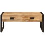 Mesa de centro hierro y madera maciza de mango 100x54x40 cm en Mesas de centro | Comprar online en Foru.es