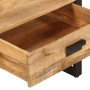 Mesa de centro hierro y madera maciza de mango 100x54x40 cm en Mesas de centro | Comprar online en Foru.es