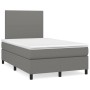 Cama box spring con colchón tela gris oscuro 120x200 cm de vidaXL, Camas y somieres - Ref: Foro24-3141602, Precio: 440,94 €, ...