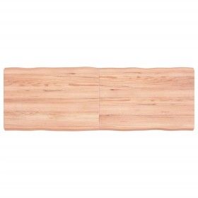 Tablero mesa madera tratada borde natural marrón 120x40x(2-6)cm de vidaXL, Tableros para mesas - Ref: Foro24-363957, Precio: ...