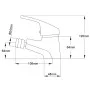 Grifo mezclador de bidé cromado de vidaXL, Grifos - Ref: Foro24-140830, Precio: 25,57 €, Descuento: %