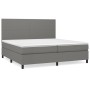 Cama box spring con colchón tela gris oscuro 200x200 cm de vidaXL, Camas y somieres - Ref: Foro24-3141642, Precio: 657,34 €, ...