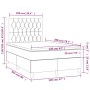 Cama box spring con colchón tela color crema 120x200 cm de vidaXL, Camas y somieres - Ref: Foro24-3142006, Precio: 441,64 €, ...