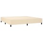 Cama box spring con colchón tela color crema 200x200 cm de vidaXL, Camas y somieres - Ref: Foro24-3142046, Precio: 642,89 €, ...