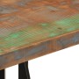 Mesa alta de hierro y madera maciza reciclada 55x55x107 cm en Mesas de comedor | Comprar online en Foru.es