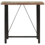 Mesa alta de hierro y madera maciza reciclada 110x55x107 cm en Mesas de comedor | Comprar online en Foru.es