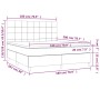 Cama box spring con colchón tela gris claro 180x200 cm de vidaXL, Camas y somieres - Ref: Foro24-3141793, Precio: 600,37 €, D...