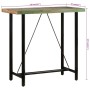 Mesa alta de hierro y madera maciza reciclada 110x55x107 cm en Mesas de comedor | Comprar online en Foru.es