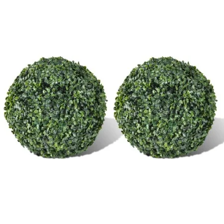Artificial boxwood ball bush H27 cm 2 units by vidaXL, artificial flora - Ref: Foro24-40871, Price: 29,90 €, Discount: %