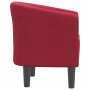Sillón de tela rojo tinto en Sillones | Comprar online en Foru.es