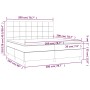 Cama box spring con colchón tela color crema 200x200 cm de vidaXL, Camas y somieres - Ref: Foro24-3141806, Precio: 591,10 €, ...