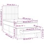 Cama box spring con colchón terciopelo gris claro 90x190 cm de vidaXL, Camas y somieres - Ref: Foro24-3137941, Precio: 360,45...