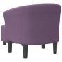 Sillón con taburete tela morado en Sillones | Comprar online en Foru.es