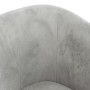 Sillón de terciopelo gris claro en Sillones | Comprar online en Foru.es