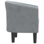 Sillón de terciopelo gris oscuro en Sillones | Comprar online en Foru.es