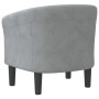 Sillón de terciopelo gris oscuro en Sillones | Comprar online en Foru.es