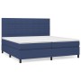 Cama box spring con colchón tela azul 200x200 cm de vidaXL, Camas y somieres - Ref: Foro24-3141807, Precio: 679,75 €, Descuen...