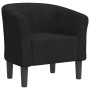 Sillón de terciopelo negro en Sillones | Comprar online en Foru.es
