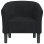 Sillón de terciopelo negro en Sillones | Comprar online en Foru.es