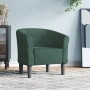 Sillón de terciopelo verde oscuro en Sillones | Comprar online en Foru.es