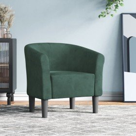 Sillón de terciopelo verde oscuro en Sillones | Comprar online en Foru.es