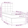 Cama box spring con colchón tela color crema 100x200 cm de vidaXL, Camas y somieres - Ref: Foro24-3141758, Precio: 323,52 €, ...