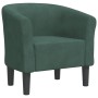 Sillón de terciopelo verde oscuro en Sillones | Comprar online en Foru.es