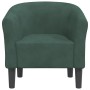 Sillón de terciopelo verde oscuro en Sillones | Comprar online en Foru.es