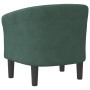 Sillón de terciopelo verde oscuro en Sillones | Comprar online en Foru.es
