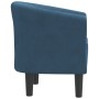 Sillón de terciopelo azul oscuro en Sillones | Comprar online en Foru.es