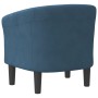 Sillón de terciopelo azul oscuro en Sillones | Comprar online en Foru.es