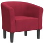Sillón de terciopelo rojo tinto en Sillones | Comprar online en Foru.es