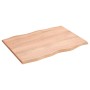 Tablero mesa madera tratada roble borde natural 80x60x2 cm de vidaXL, Tableros para mesas - Ref: Foro24-363944, Precio: 48,61...
