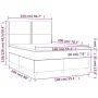 Boxspringbett mit dunkelgrauer Stoffmatratze 140x200 cm von vidaXL, Betten und Lattenroste - Ref: Foro24-3141698, Preis: 459,...