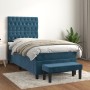 Cama box spring con colchón terciopelo azul oscuro 80x200 cm de vidaXL, Camas y somieres - Ref: Foro24-3137993, Precio: 329,6...