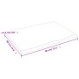 Tablero mesa madera tratada roble borde natural 80x60x2 cm de vidaXL, Tableros para mesas - Ref: Foro24-363944, Precio: 48,61...