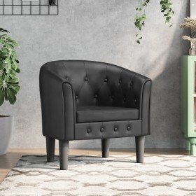 Sillón cuero sintético negro en Sillones | Comprar online en Foru.es