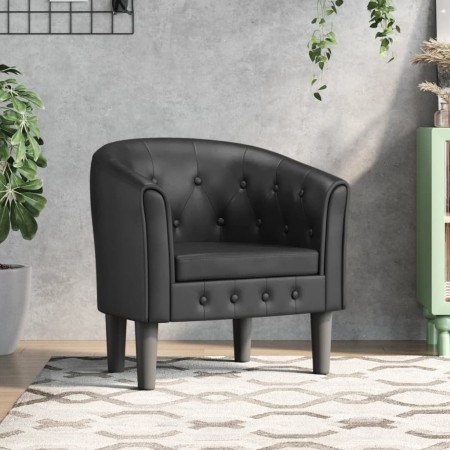Sillón cuero sintético negro en Sillones | Comprar online en Foru.es