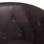 Sillón cuero sintético marrón en Sillones | Comprar online en Foru.es