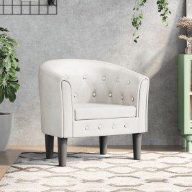 Sillón cuero sintético blanco en Sillones | Comprar online en Foru.es
