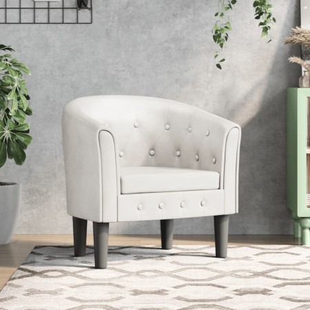 Sillón cuero sintético blanco en Sillones | Comprar online en Foru.es