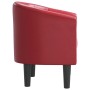 Sillón cuero sintético rojo tinto en Sillones | Comprar online en Foru.es