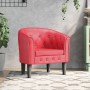 Sillón cuero sintético rojo en Sillones | Comprar online en Foru.es