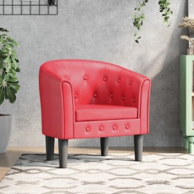 Sillón cuero sintético rojo en Sillones | Comprar online en Foru.es