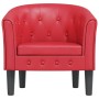 Sillón cuero sintético rojo en Sillones | Comprar online en Foru.es