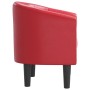 Sillón cuero sintético rojo en Sillones | Comprar online en Foru.es