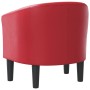Sillón cuero sintético rojo en Sillones | Comprar online en Foru.es