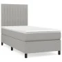 Box spring bed with light gray fabric mattress 90x190 cm by vidaXL, Beds and slatted bases - Ref: Foro24-3141897, Price: 300,...